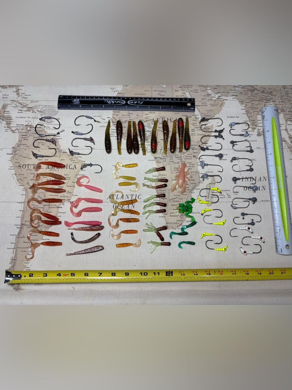 Vintage•Fishing Tackle & Lure•Lot•Dead Stock•Jig/Flat Head•Riggs•Weedless Hooks